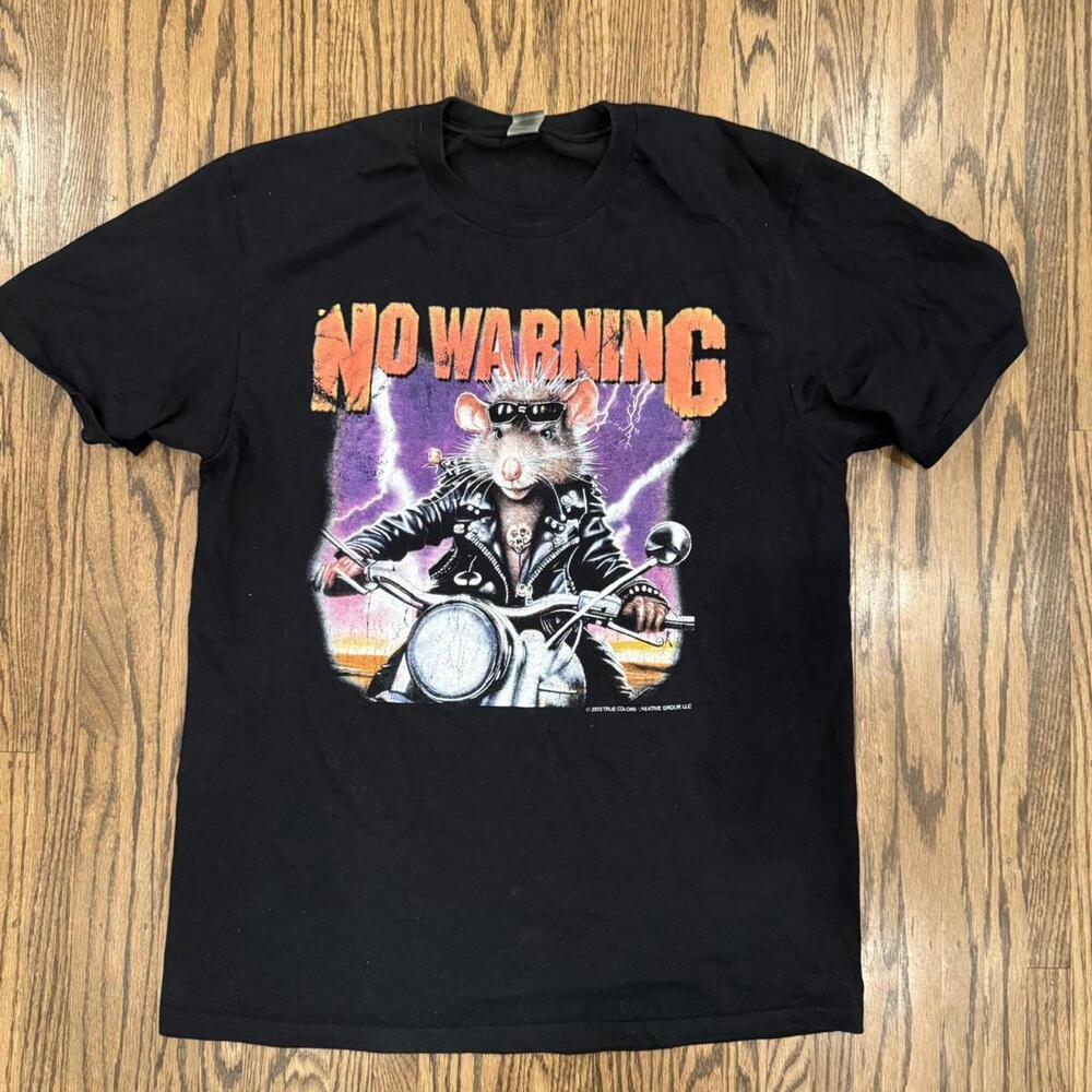 No Warning - Ill Blood Biker Rat Shirt - L